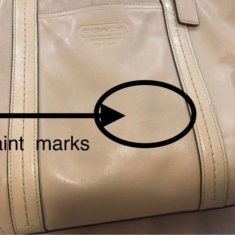 Coach Y2K Gallery tote Soft leather beige/Nude